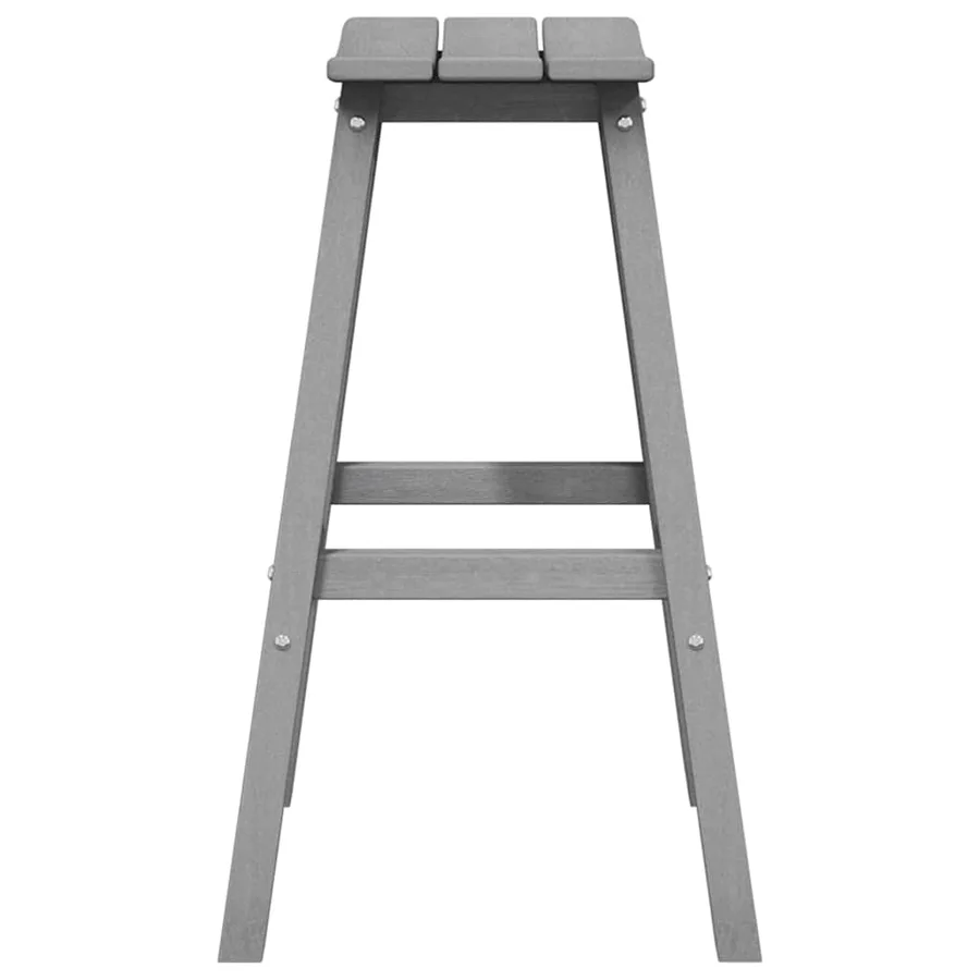 Tabouret de bar 2 pcs Gris clair 52 x 43 x 73,5 cm HDPE - 6