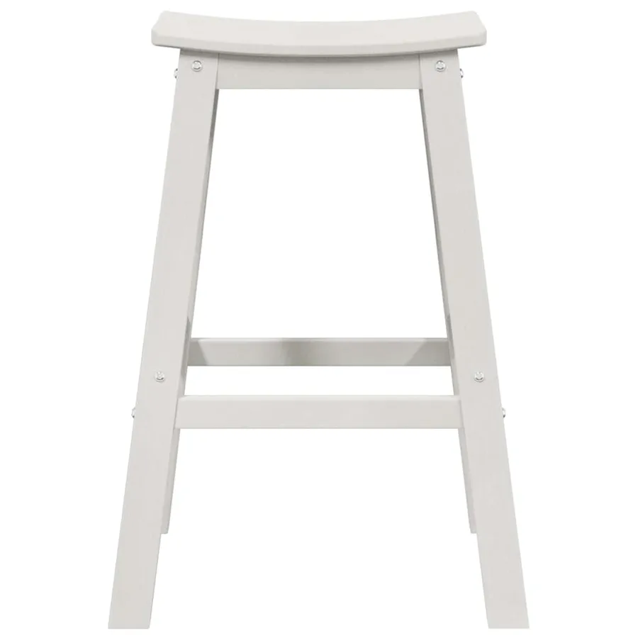 Ensemble de bar de jardin 6 pcs Blanc HDPE - 5