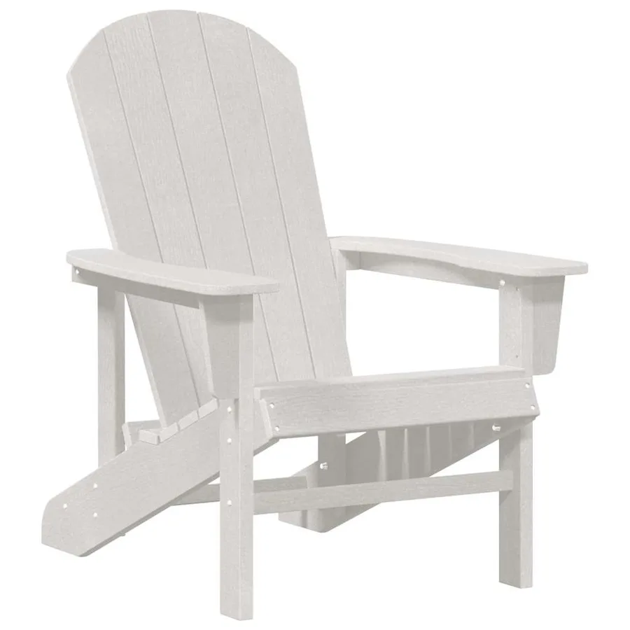 Chaise de jardin 3 pcs Blanc Polyéthylène - 5