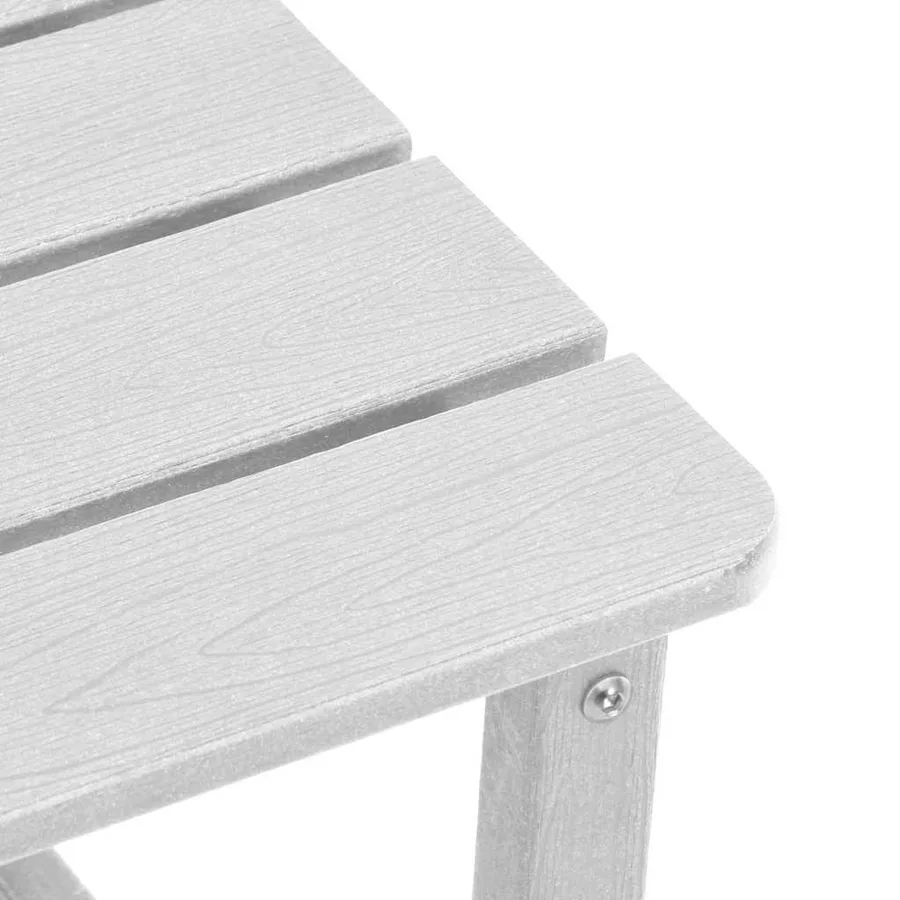 Chaise de jardin 3 pcs Blanc Polyéthylène - 9