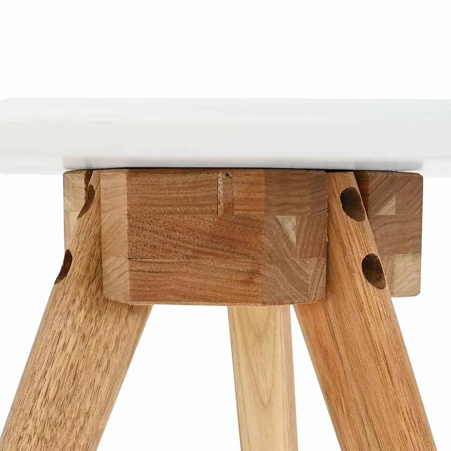 Table basse 3 pcs Marron Bois de noyer massif - 8