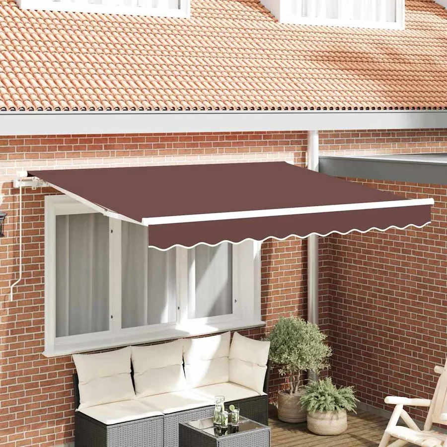 Toile de rechange pour auvent Marron 3,5 x 2 m Polyester