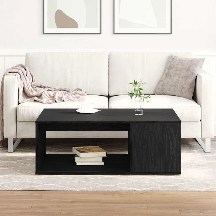 Table basse Chêne noir 90 x 67 x 33 cm Bois d'ingénierie - 4