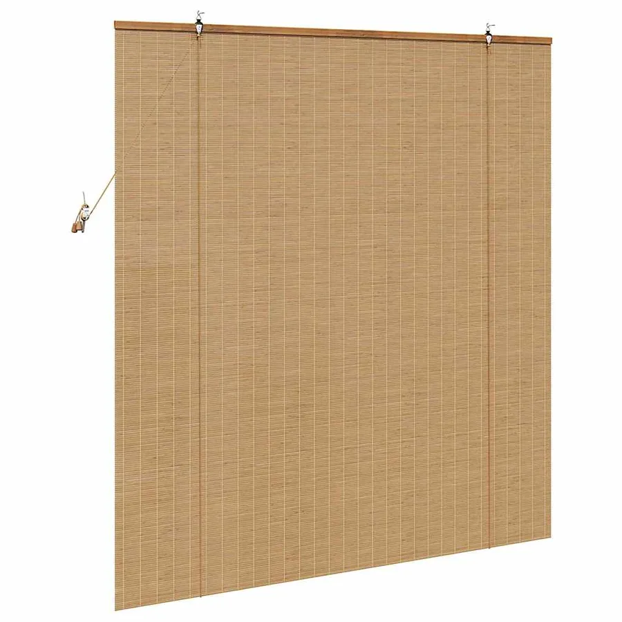 Store enrouleur Marron 140 x 160 cm Bambou - 5