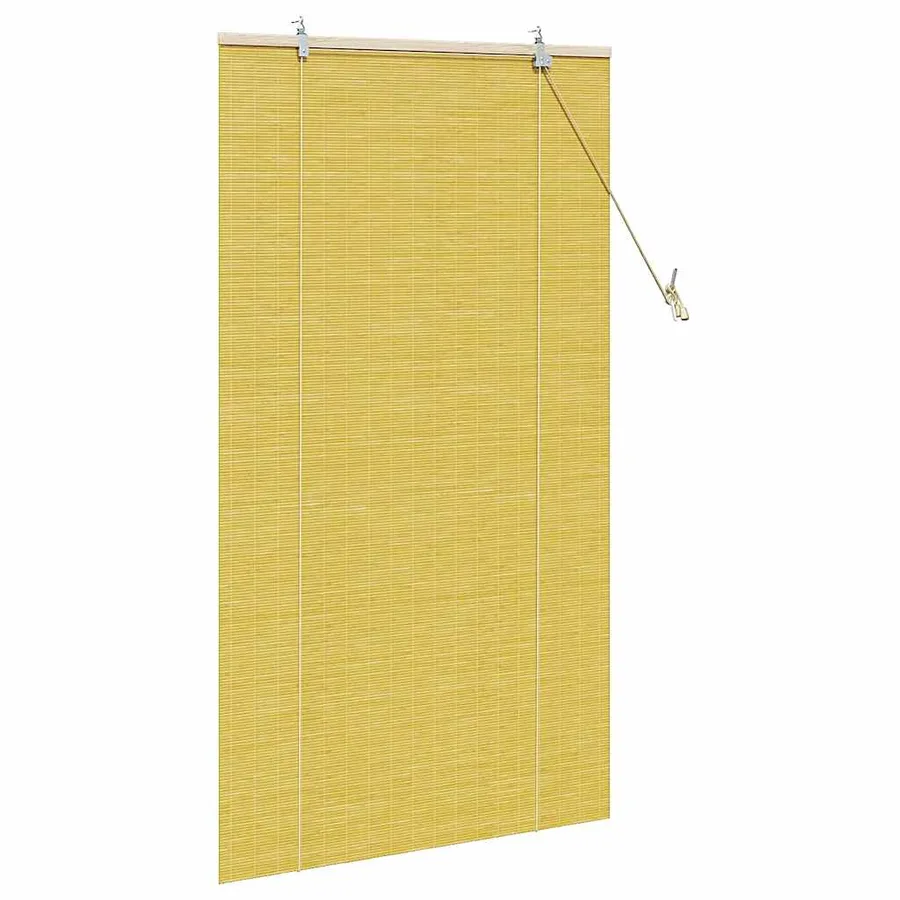 Store enrouleur Jaune 80 x 160 cm Bambou - 4