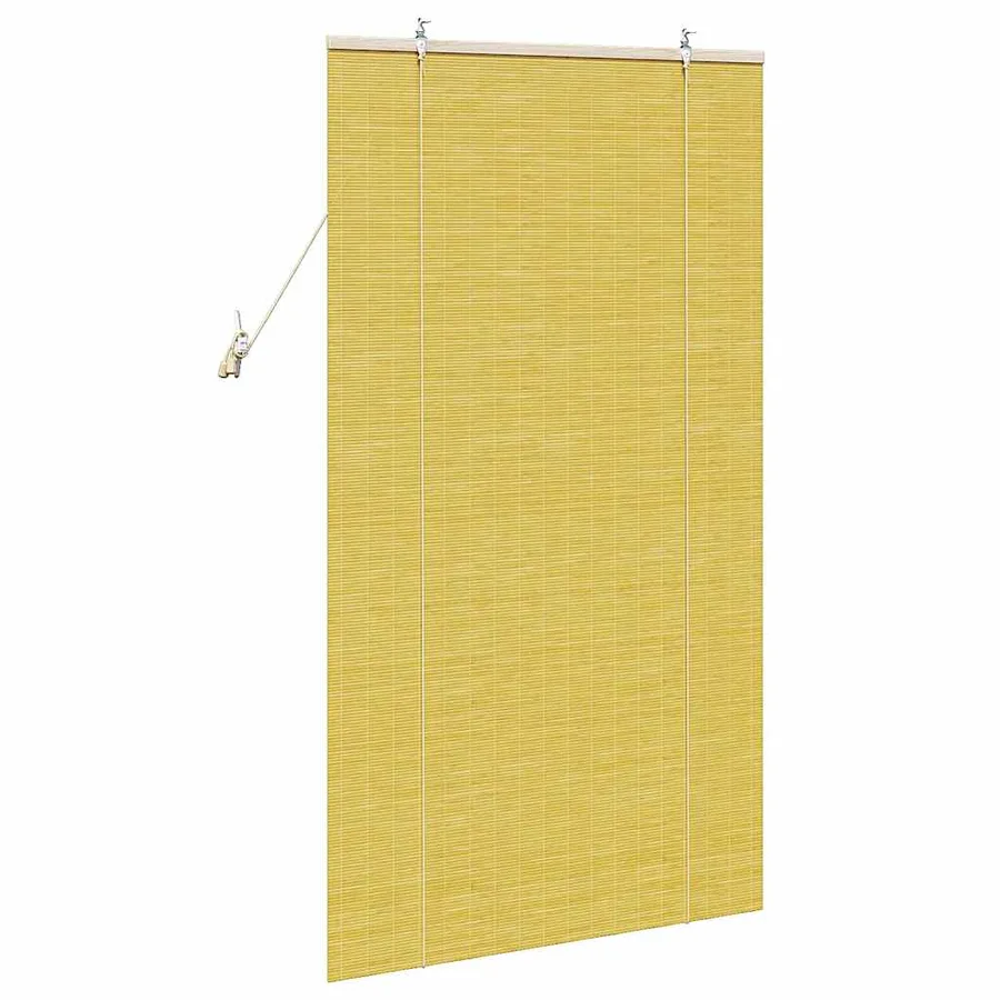 Store enrouleur Jaune 80 x 160 cm Bambou - 5