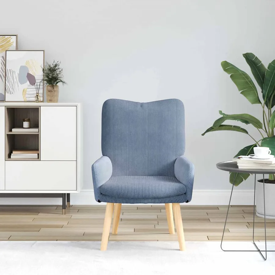 fauteuil Bleu 63 x 67 x 94 cm tissu - 3