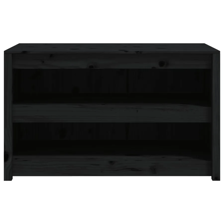 Armoire de cuisine d'extérieur MEPPEL noir 106x55x64cm bois pin massif - 4