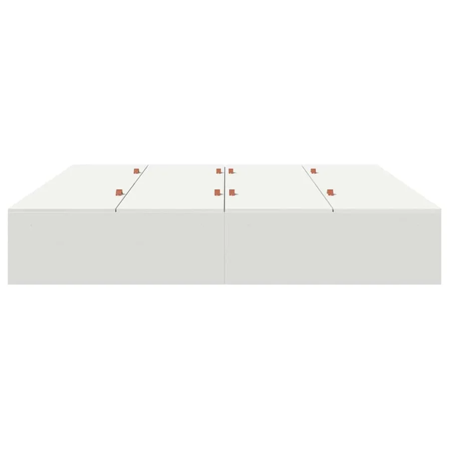 Cadre de lit avec rangement avec stockage Blanc 180 x 200 cm - 6