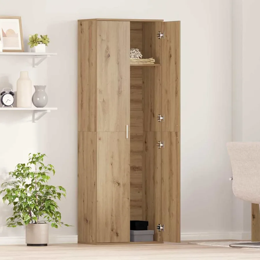 Highboard 60 x 35 x 180 cm Bois d'ingénierie chêne artisanal - 4