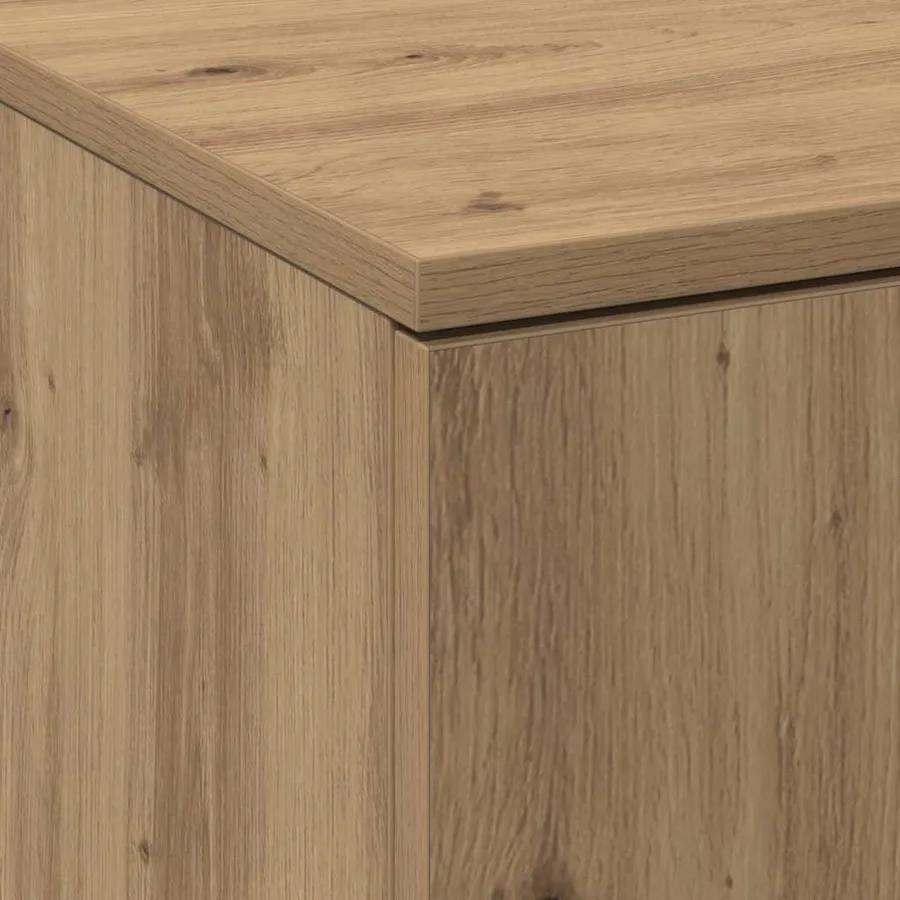 Highboard 60 x 35 x 180 cm Bois d'ingénierie chêne artisanal - 9