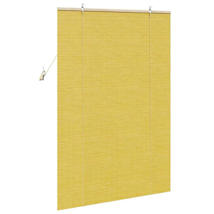 Store enrouleur Jaune 120 x 160 cm Bambou - 5