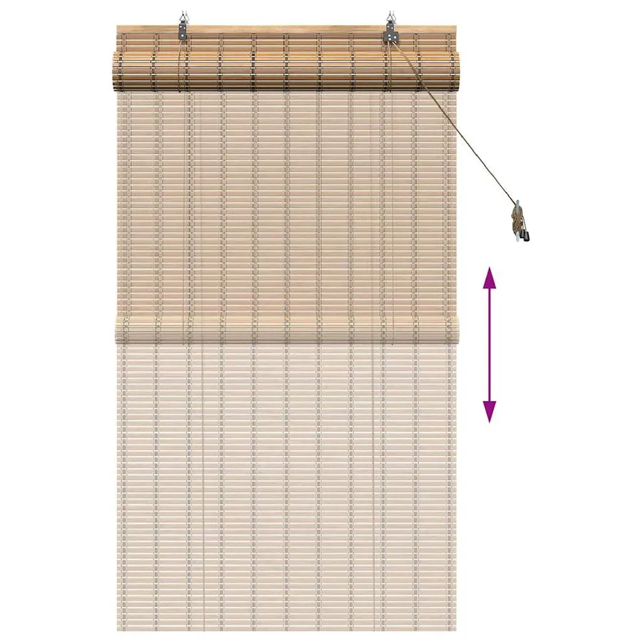 Store enrouleur Nature 90 x 160 cm Bambou - 13