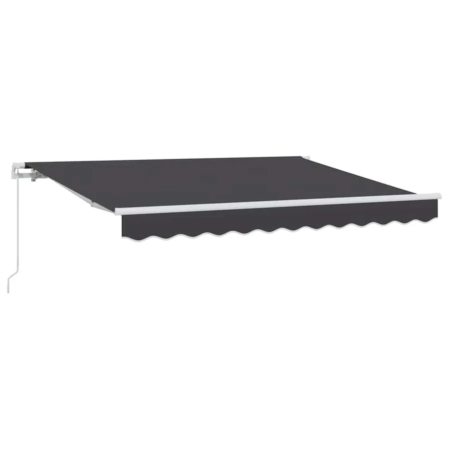 Auvent Rétractable Anthracite 250 x 200 cm tissu - 2
