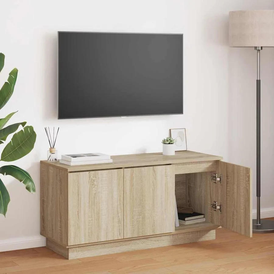 Meuble TV Chêne Sonoma 100 x 38 x 49 cm Bois d'ingénierie