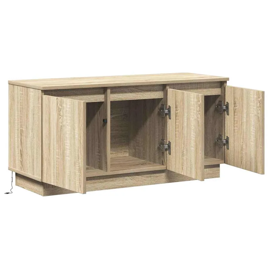 Meuble TV Chêne Sonoma 100 x 38 x 49 cm Bois d'ingénierie - 6