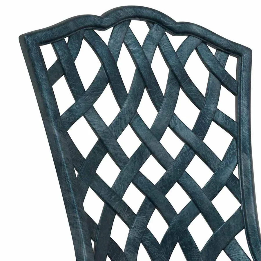 Ensemble de tables de jardin 3 pcs Vert Aluminium coulé - 10