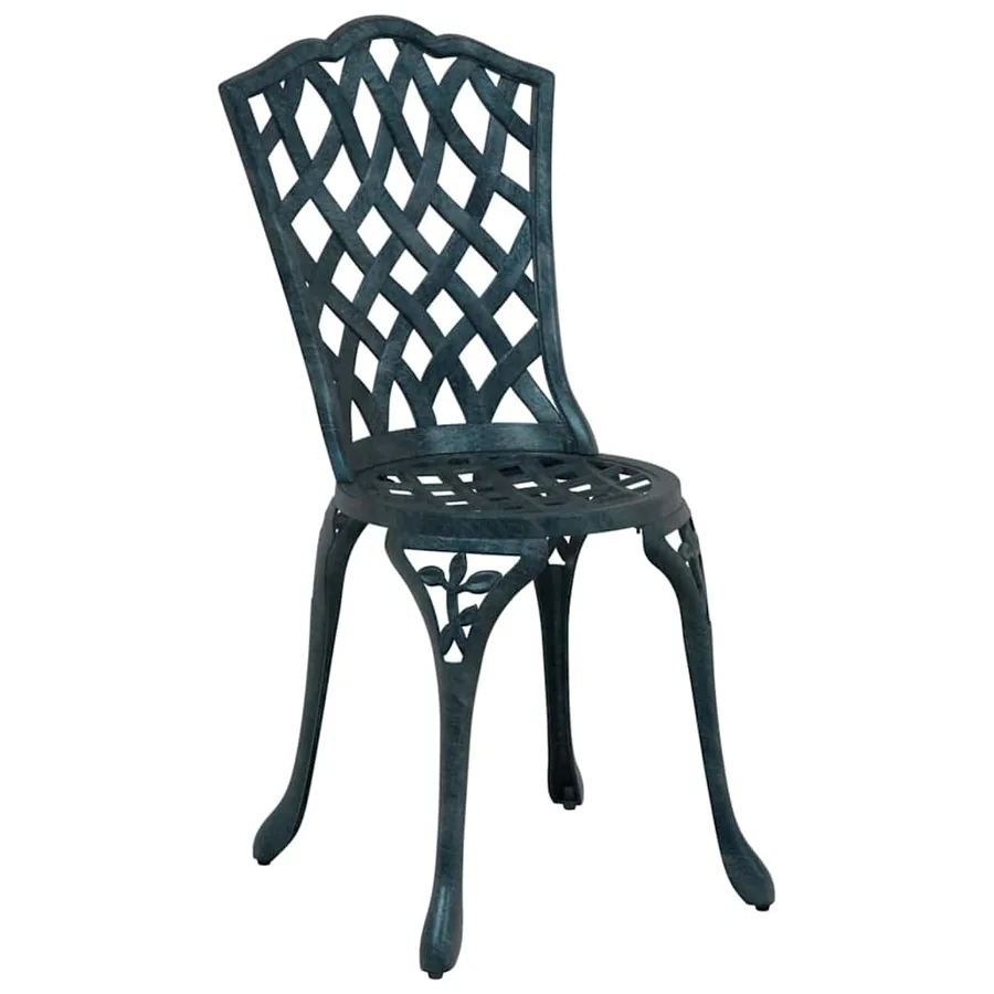 Ensemble de tables de jardin 3 pcs Vert Aluminium coulé - 4