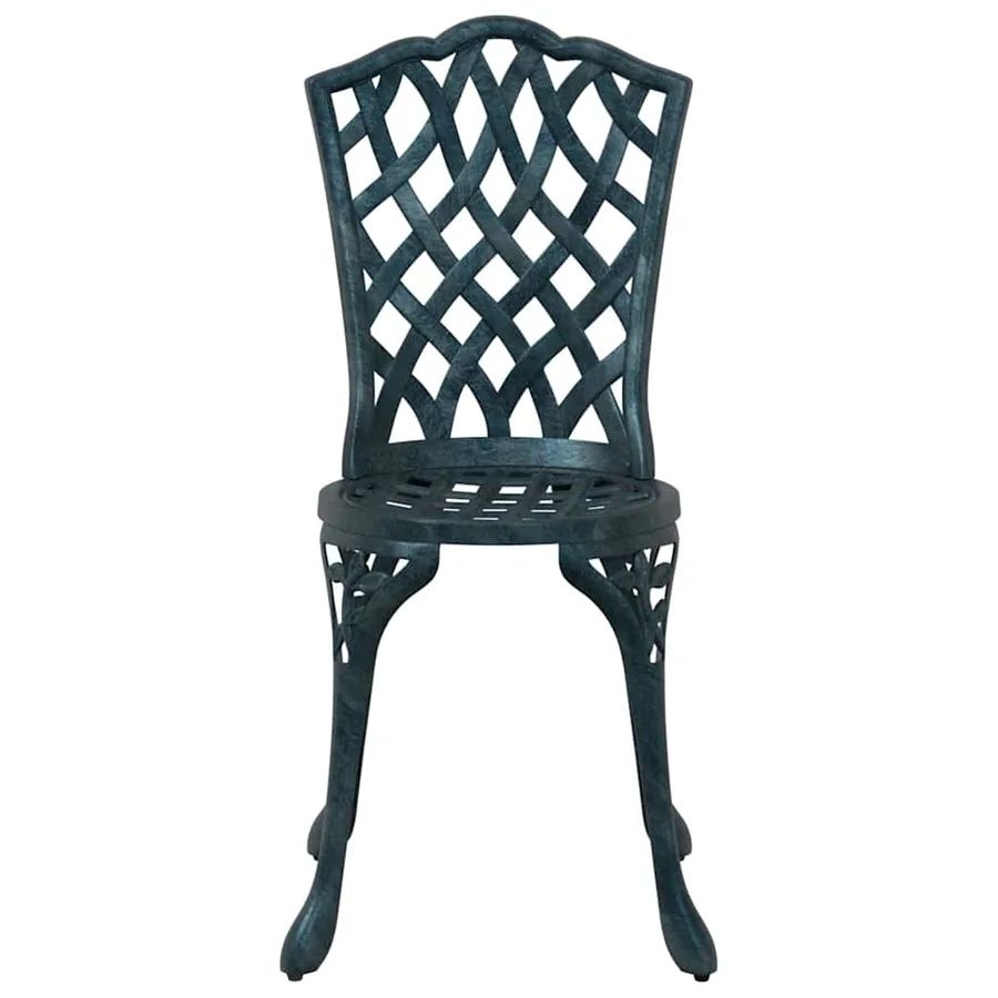 Ensemble de tables de jardin 3 pcs Vert Aluminium coulé - 7