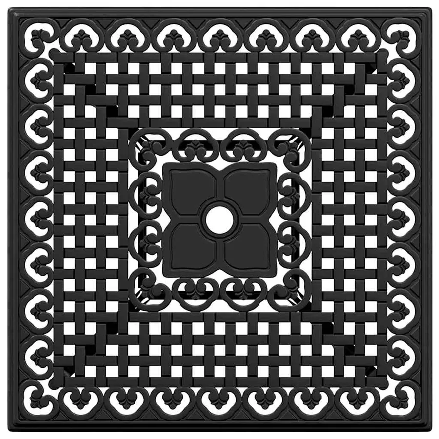 Ensemble de tables de jardin 5 pcs Noir Aluminium coulé - 8