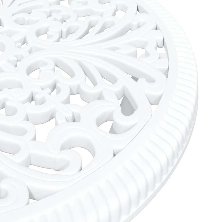 Ensemble bistro de jardin 3 pcs Blanc Aluminium - 10
