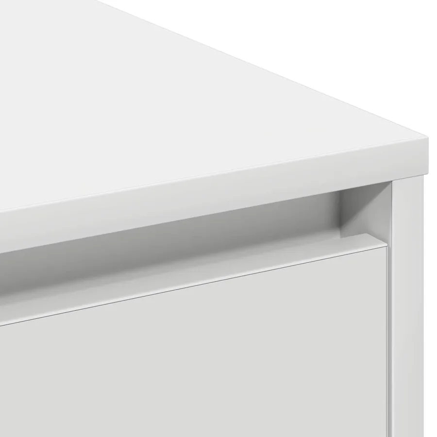 Buffet LED pour Blanc 71 x 34,5 x 75 cm Bois d'ingénierie - 11