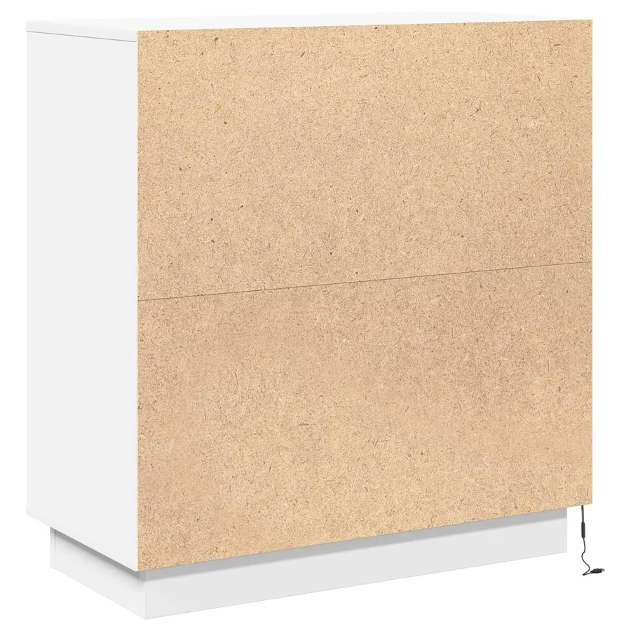 Buffet LED pour Blanc 71 x 34,5 x 75 cm Bois d'ingénierie - 8
