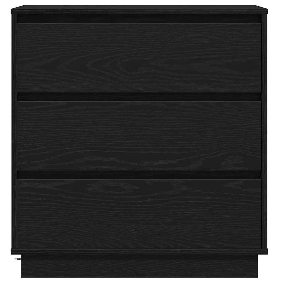 Cabinet de chevet avec tiroir Chêne noir 71 x 34,5 x 75 cm - 7