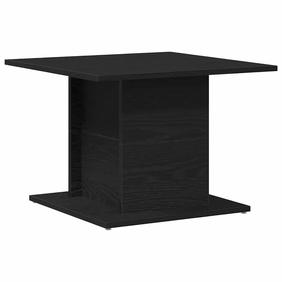 Table basse Chêne noir 55,5 x 55,5 x 40 cm Bois d'ingénierie - 2