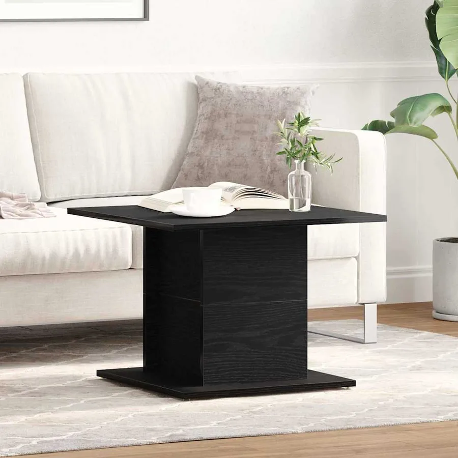 Table basse Chêne noir 55,5 x 55,5 x 40 cm Bois d'ingénierie - 3