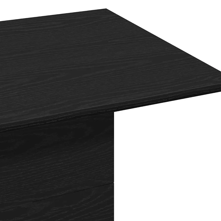 Table basse Chêne noir 55,5 x 55,5 x 40 cm Bois d'ingénierie - 7