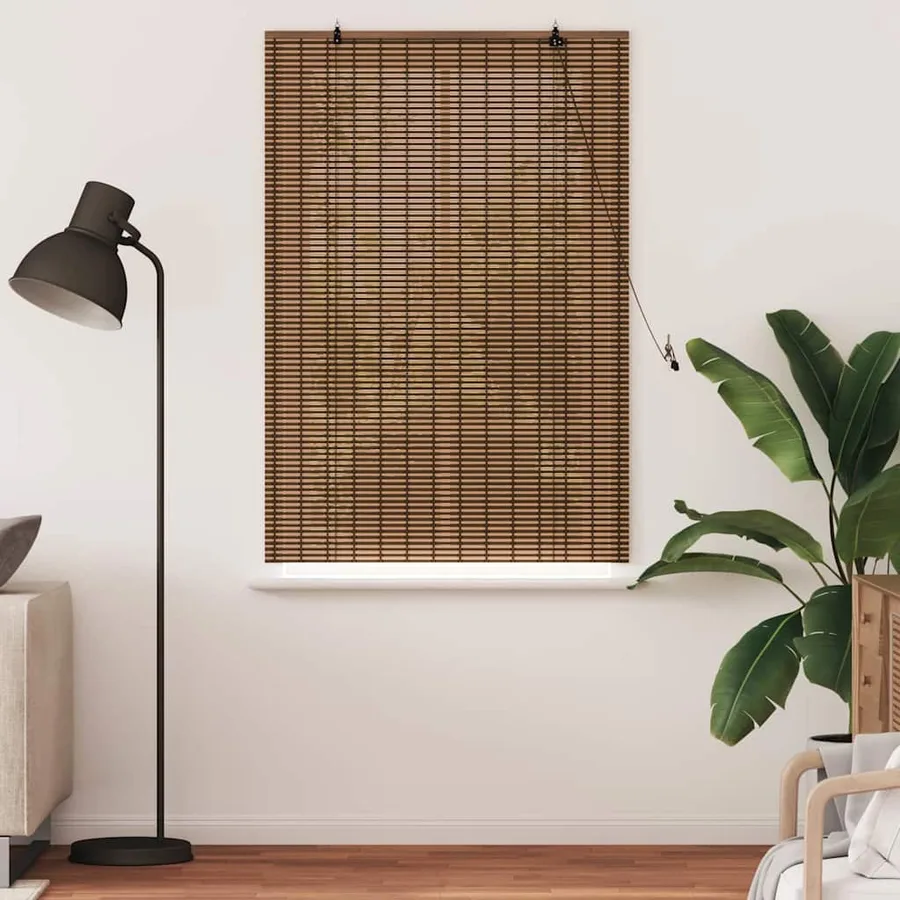 Store enrouleur Marron 100 x 160 cm Bambou - 3