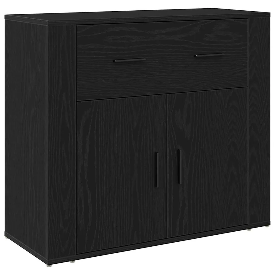 Buffet Chêne noir 240 x 33 x 70 cm Bois d'ingénierie - 6