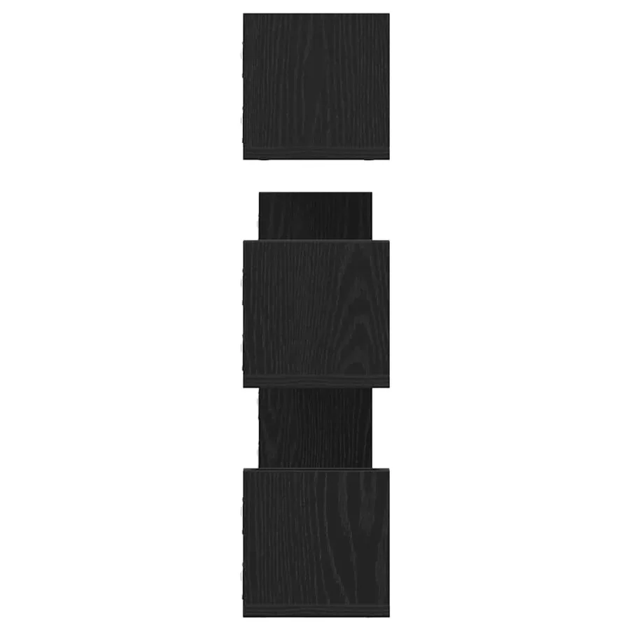 Étagères murales 3 pcs Chêne noir 80x18x18 cm Bois d'ingénierie - 6