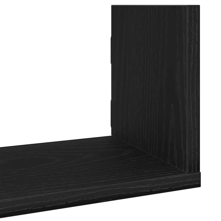 Étagères murales 3 pcs Chêne noir 80x18x18 cm Bois d'ingénierie - 8