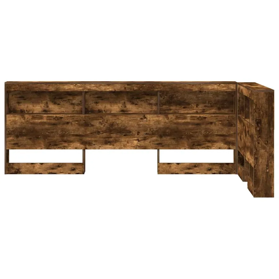 Tête de lit de rangement Chêne fumé 90 cm Bois d'ingénierie - 6