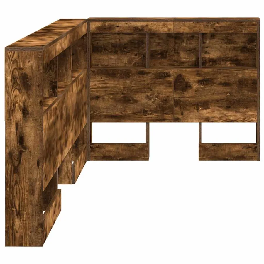 Tête de lit de rangement Chêne fumé 90 cm Bois d'ingénierie - 7