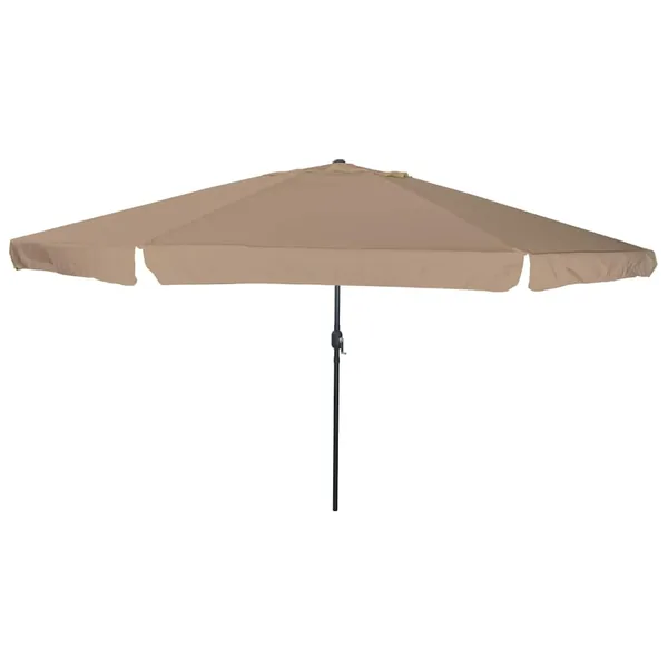 Parasol de jardin Taupe 394 x 394 x 248 cm Polyester et Acier