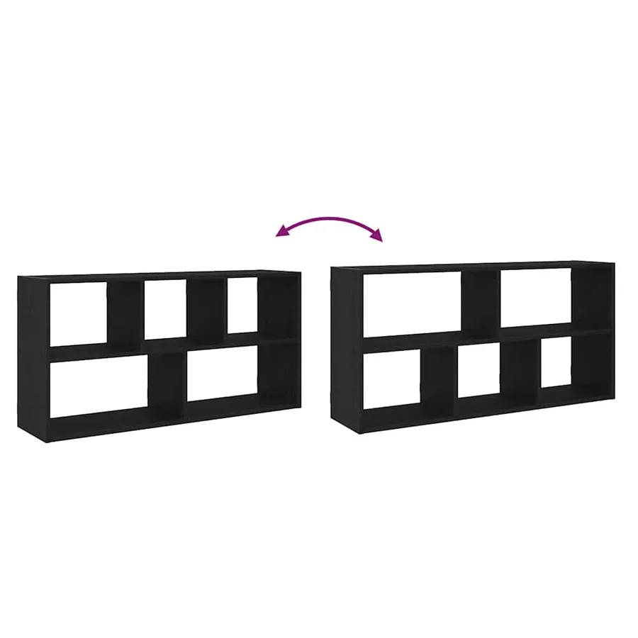 Étagère murale en chêne noir 100 x 25 x 50 cm bois d'ingénierie - 8