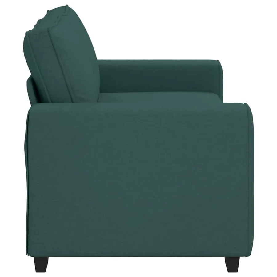 Canapé 2 places vert foncé 180 x 77 x 82 cm en tissu - 5