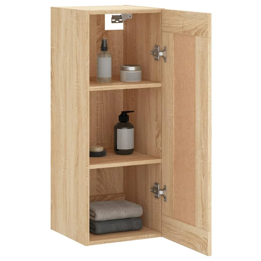 Armoire murale chêne sonoma 34,5x34x90 cm bois d'ingénierie - 4