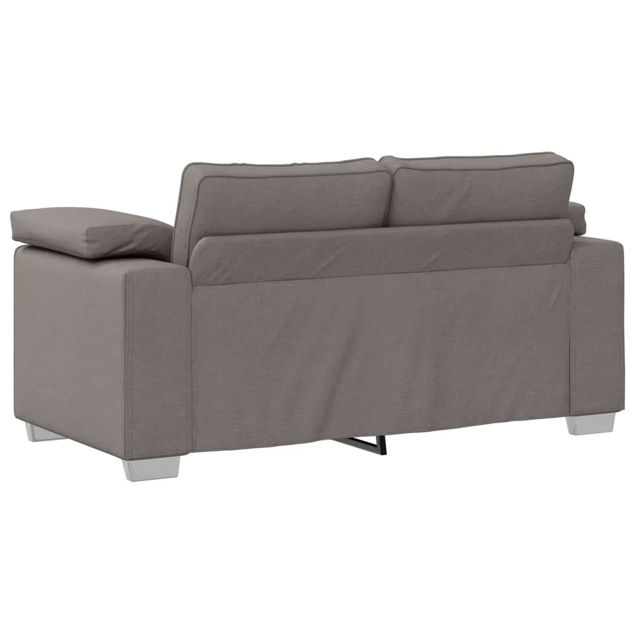 Canapé deux places Taupe 160 cm tissu - 4