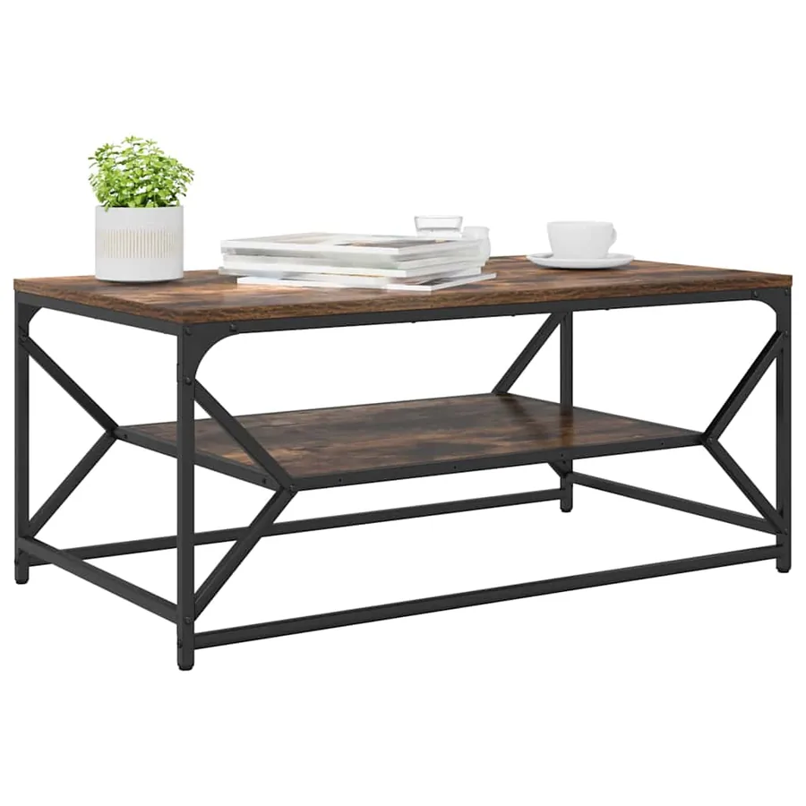 Table basse Chêne fumé 90 x 50 x 40 cm - 3