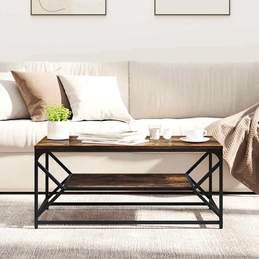 Table basse Chêne fumé 90 x 50 x 40 cm - 4