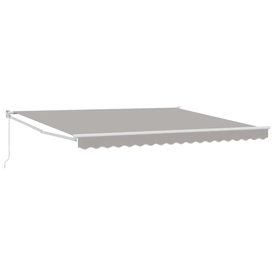 Auvent rétractable Gris clair 400 × 300 cm - 2