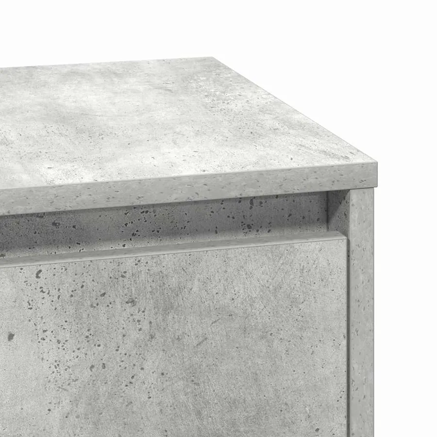Cabinet de chevet Gris béton 39 x 34,5 x 50 cm - 10