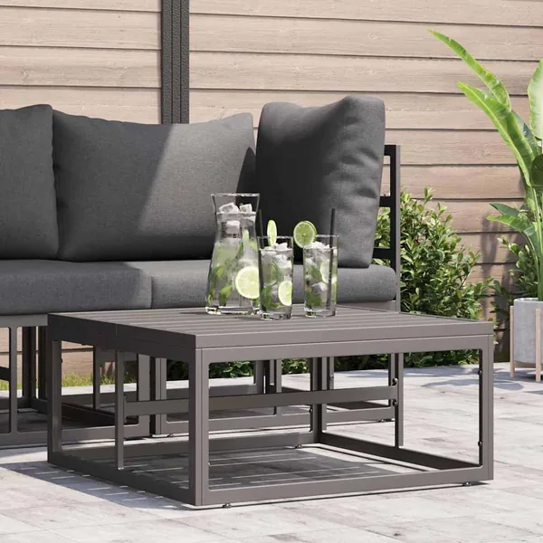 Mobilier de jardin Noir 70 x 70 x 32 cm Métal