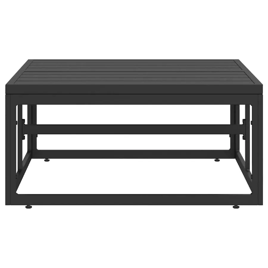 Mobilier de jardin Noir 70 x 70 x 32 cm Métal - 5