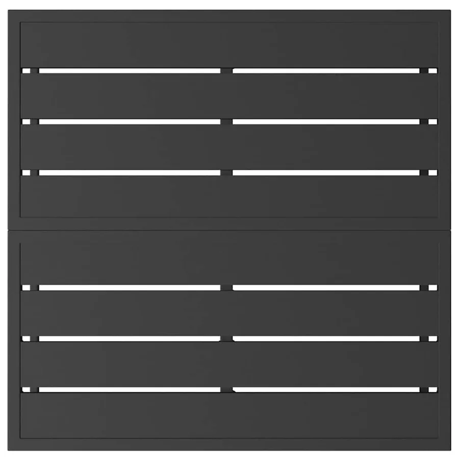 Mobilier de jardin Noir 70 x 70 x 32 cm Métal - 6