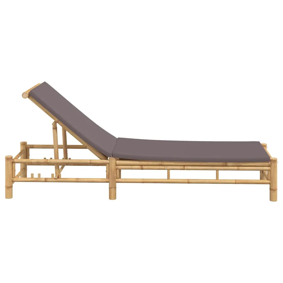 Transat avec coussins 55 x 199 x 30 cm en bambou - 5